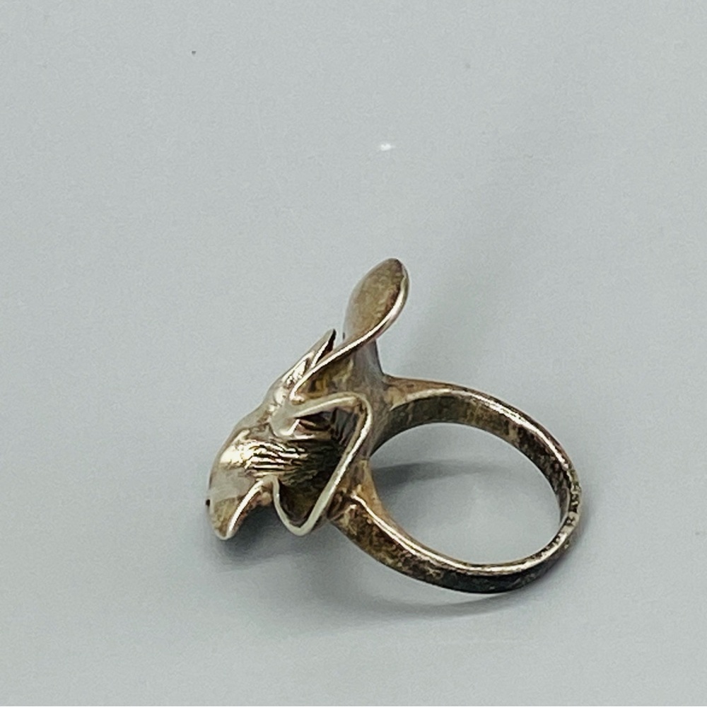 Vintage, Sterling Silver, Flower Ring, Post Modern, Handcrafted in Ukraine - Picture 7 of 16